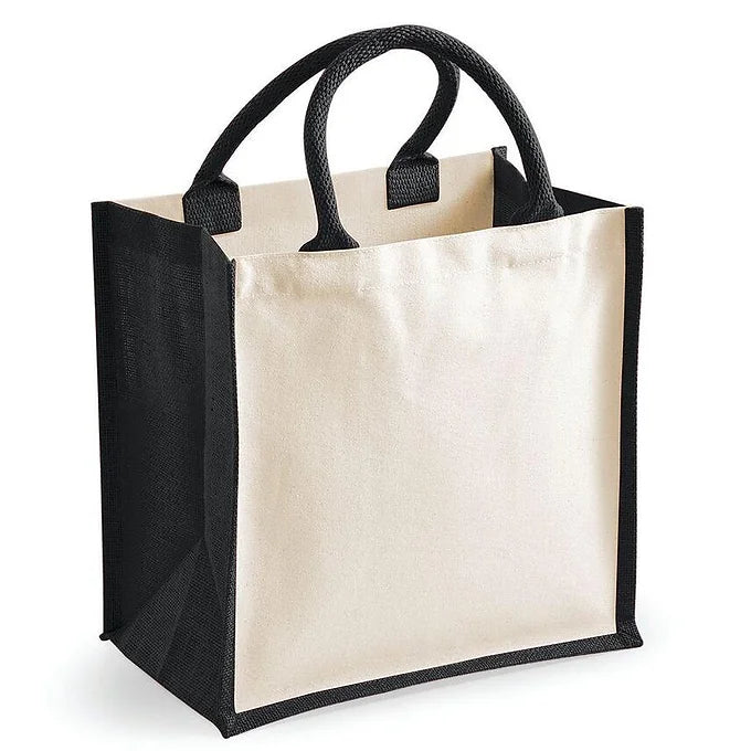 Sac en Jute Naturel & Noir
